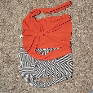 Two Maternity Shirts Size S